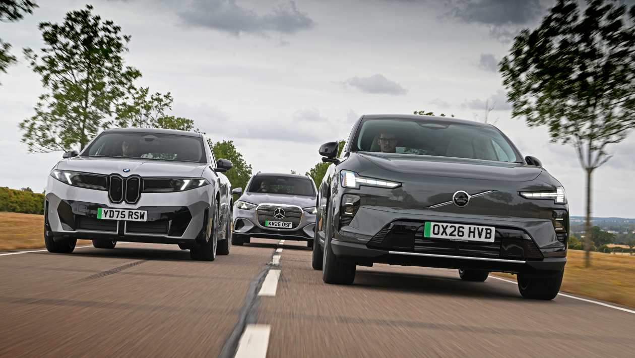 BMW iX3 vs Mercedes GLC vs Volvo EX60: fight for EV SUV supremacy | Auto Express